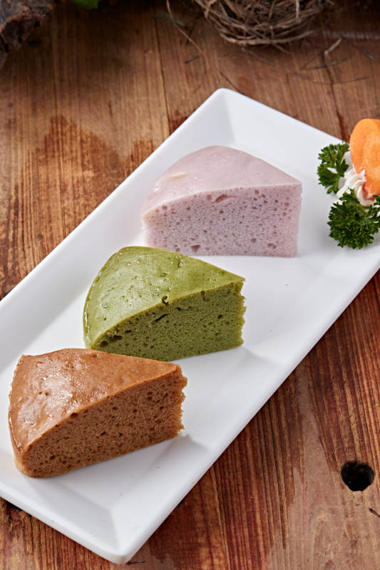 三色三味米糕图片