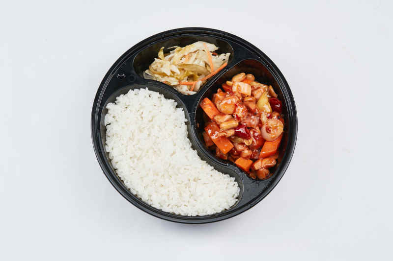 外卖简餐盒饭图片