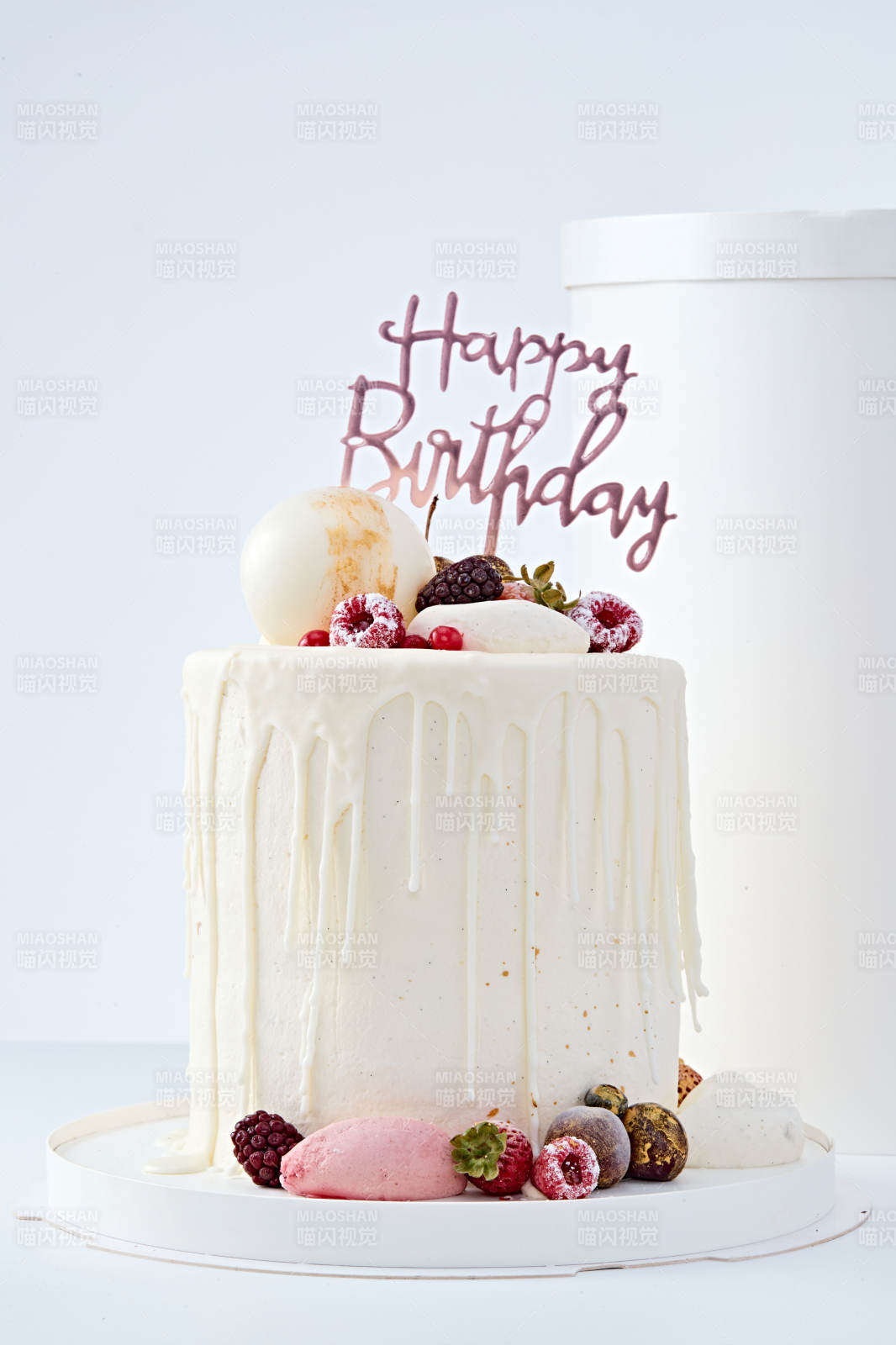 鲜果法式高级奶油慕斯生日婚礼蛋糕图片