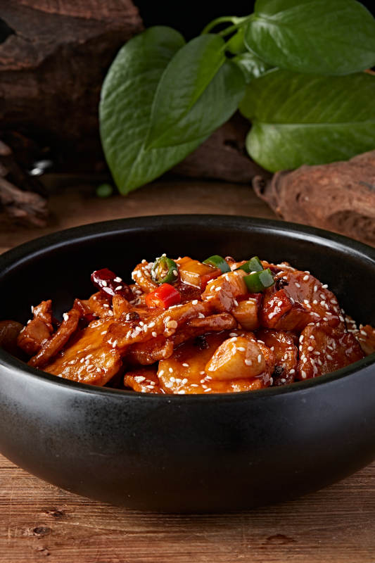 杏鲍菇酱爆牛仔骨图片