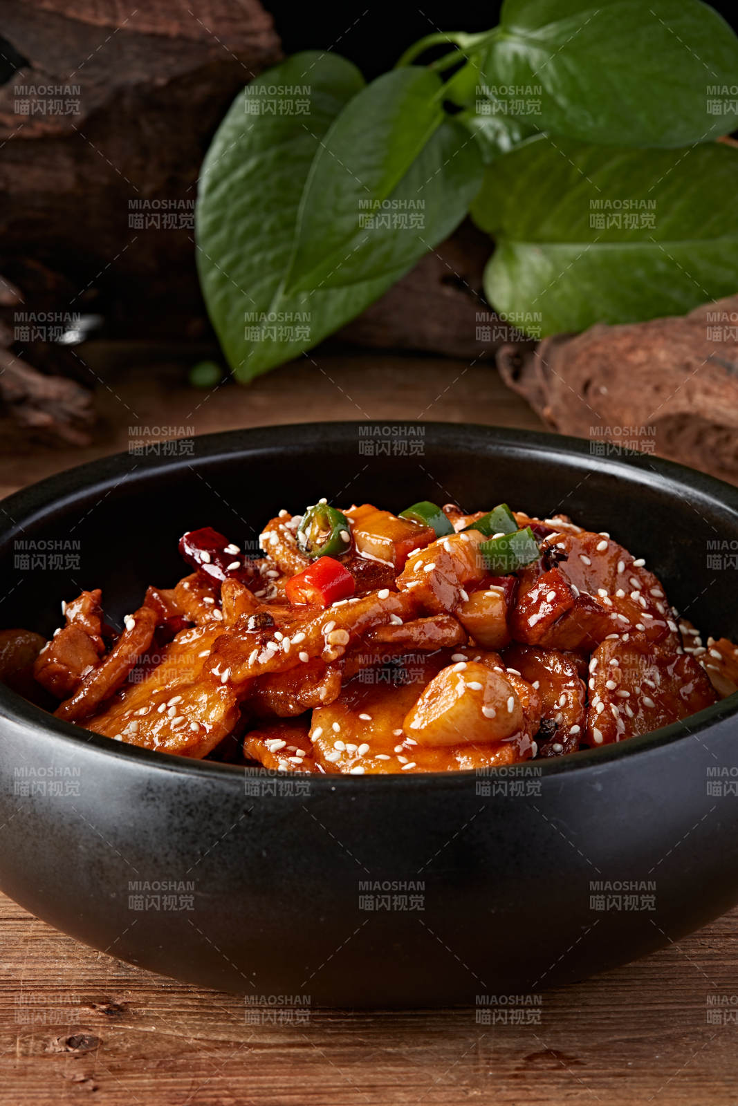 杏鲍菇酱爆牛仔骨图片