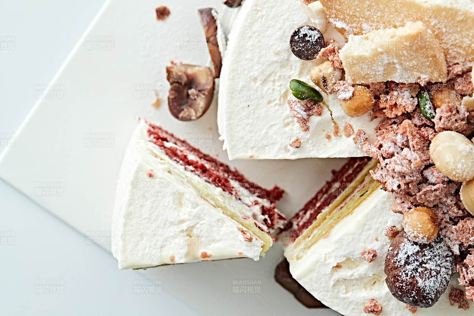 鲜奶油板栗坚果曲奇饼洛丽塔蛋糕图片