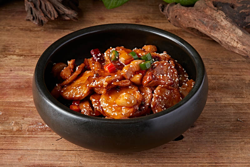 杏鲍菇酱爆牛仔骨图片