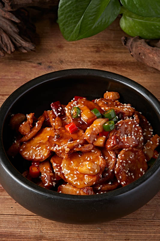 杏鲍菇酱爆牛仔骨图片