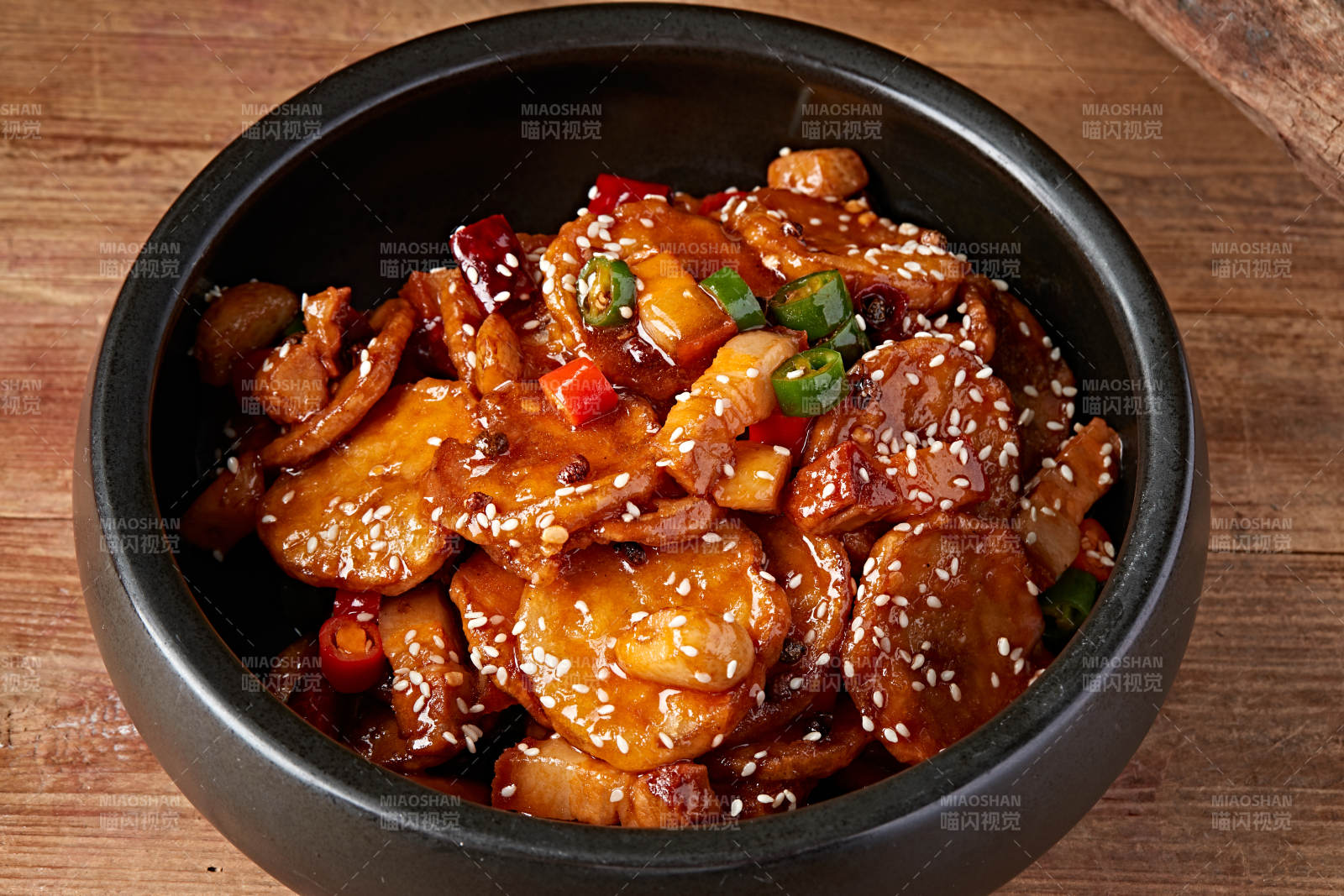 杏鲍菇酱爆牛仔骨图片