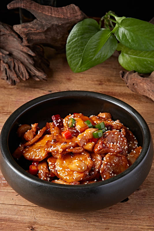 杏鲍菇酱爆牛仔骨图片