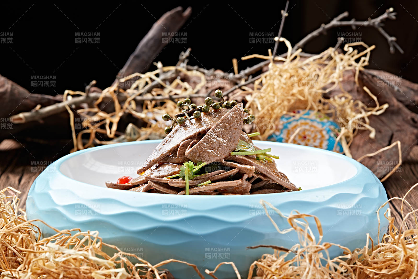 椒麻湘味熘肝尖图片