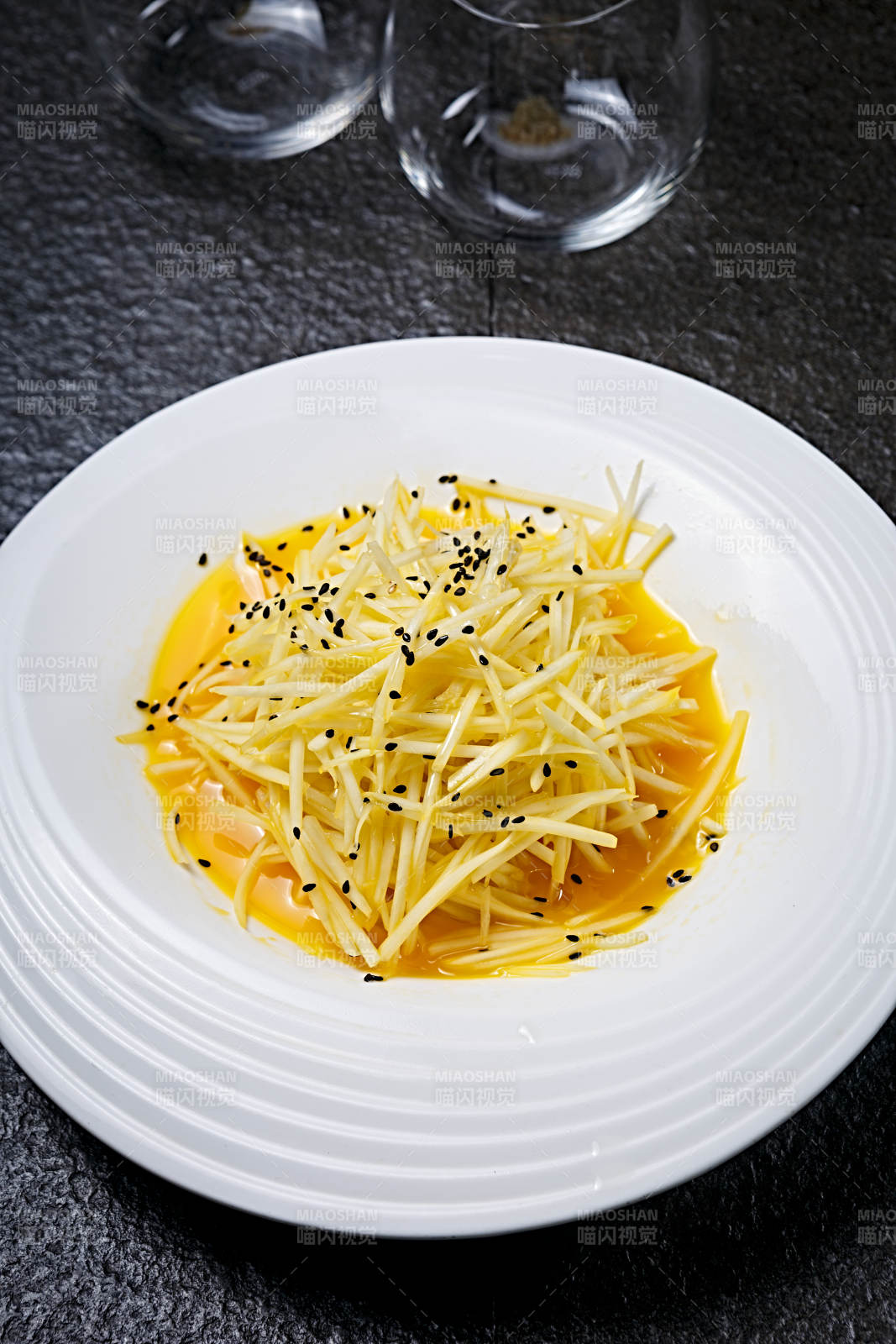 橙汁凉拌爽口木瓜丝图片