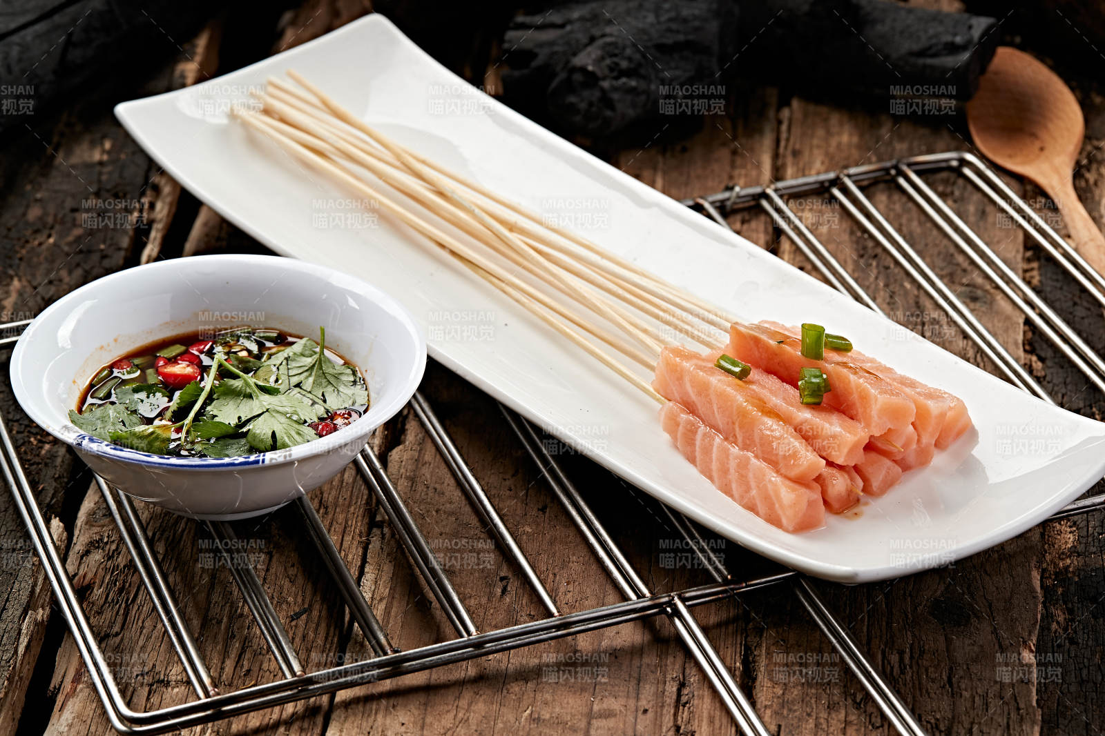 成都串串刺身三文鱼图片