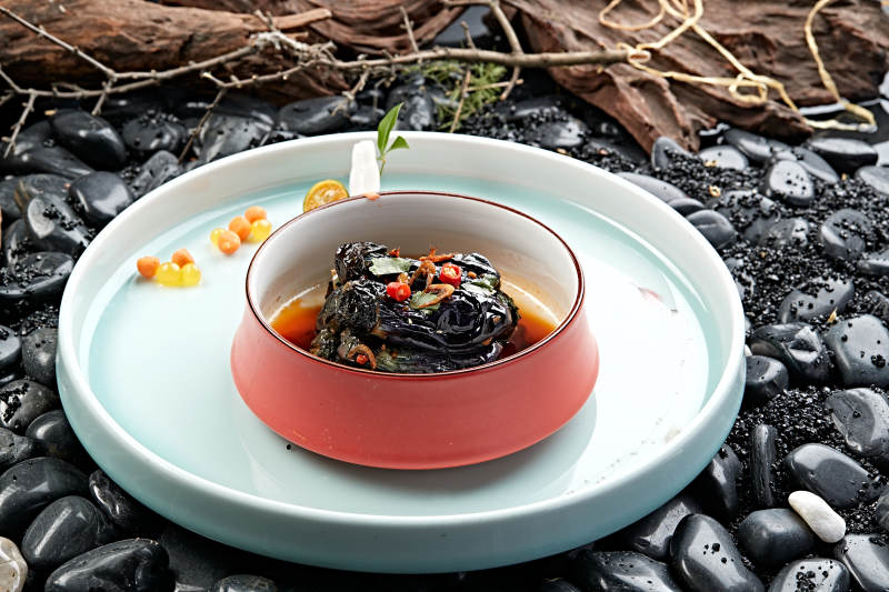 红油酱香小茄子图片