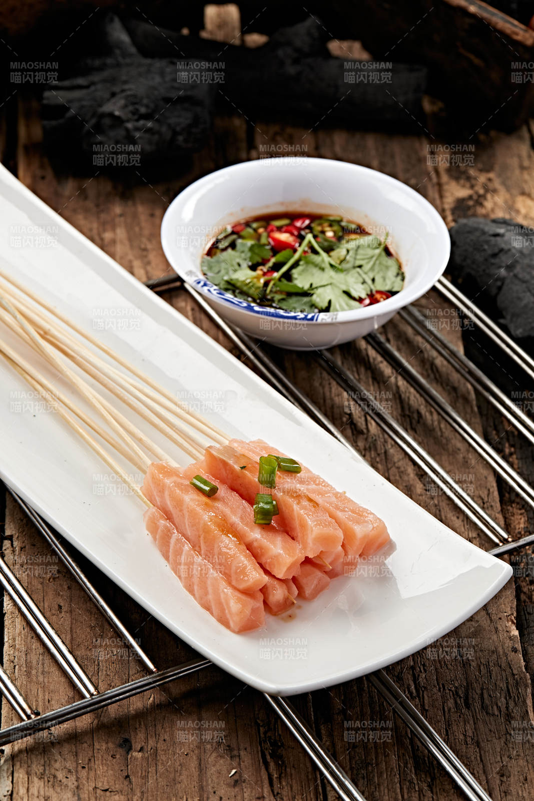 成都串串刺身三文鱼图片