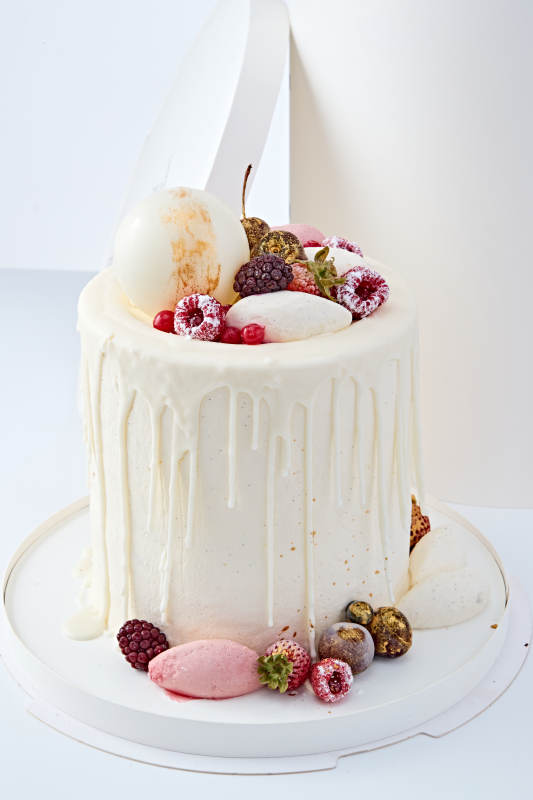 鲜果法式高级奶油慕斯生日婚礼蛋糕图片