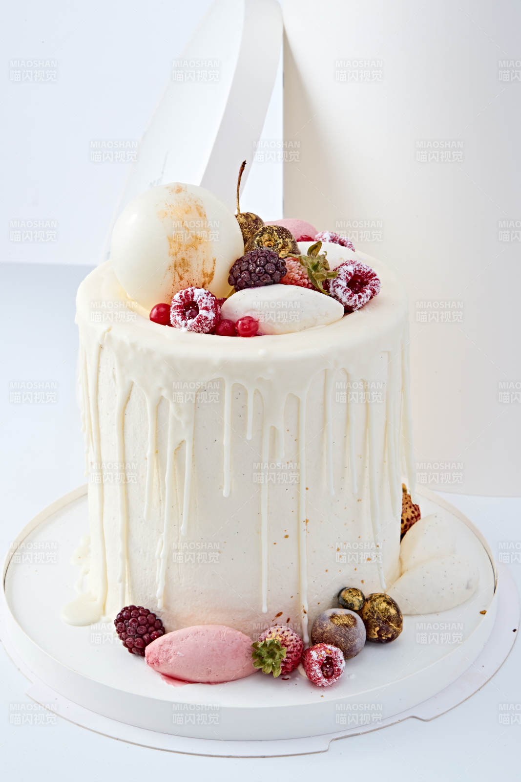 鲜果法式高级奶油慕斯生日婚礼蛋糕图片