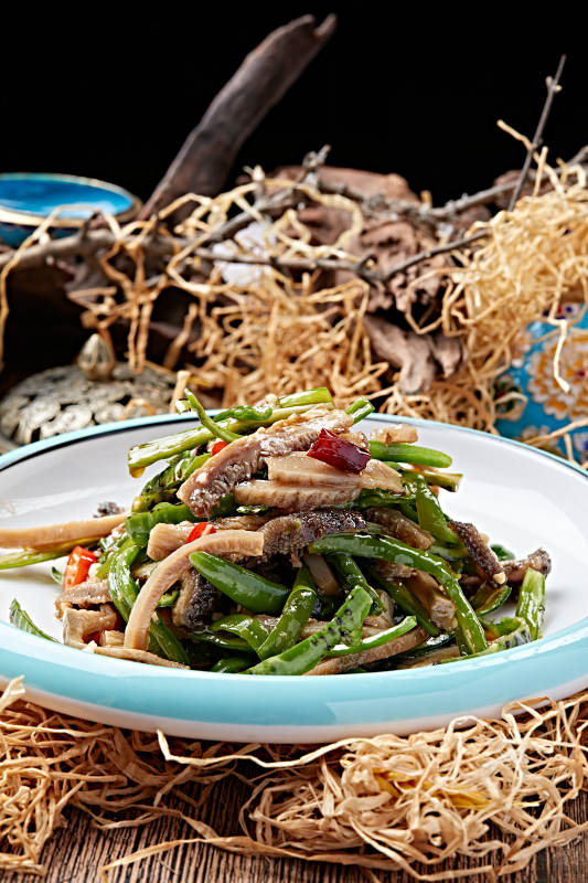 辣炒杭椒毛肚丝图片