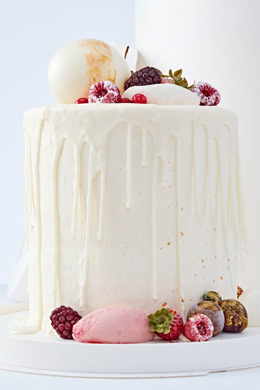 鲜果法式高级奶油慕斯生日婚礼蛋糕图片