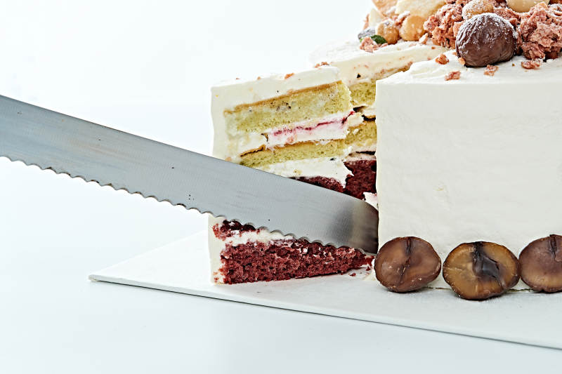 鲜奶油板栗坚果曲奇饼洛丽塔蛋糕图片