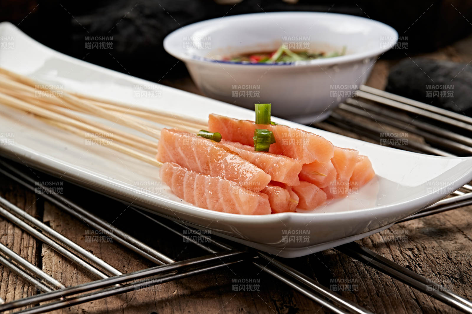 成都串串刺身三文鱼图片