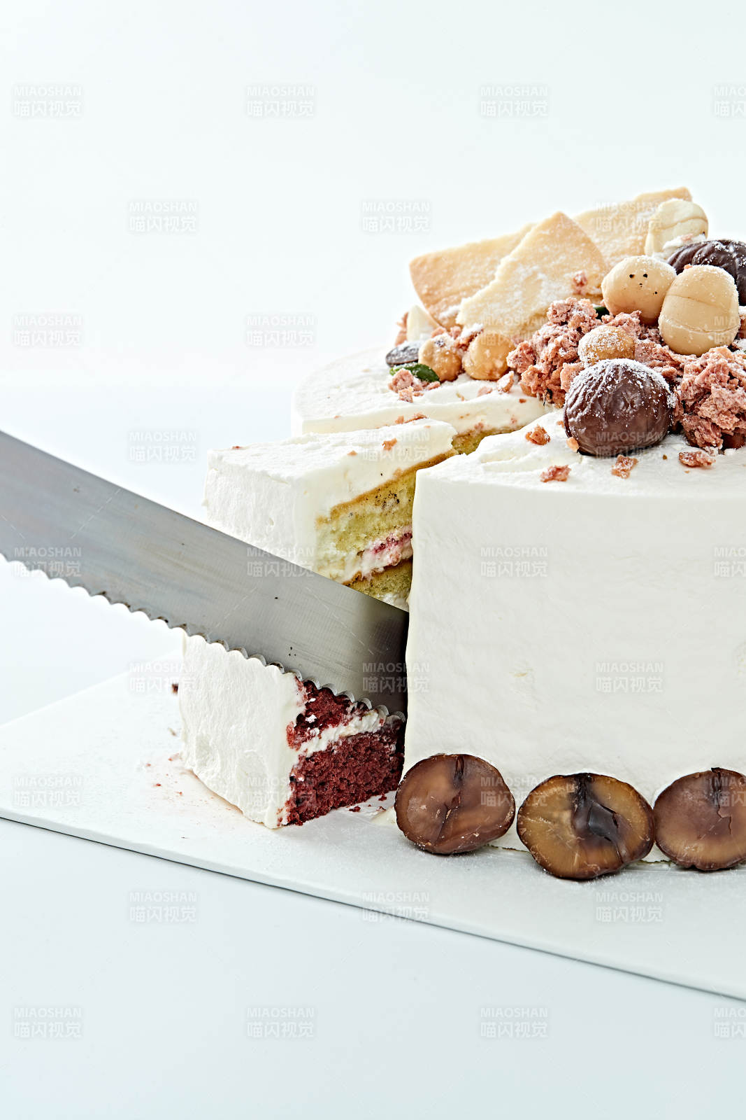 鲜奶油板栗坚果曲奇饼洛丽塔蛋糕图片