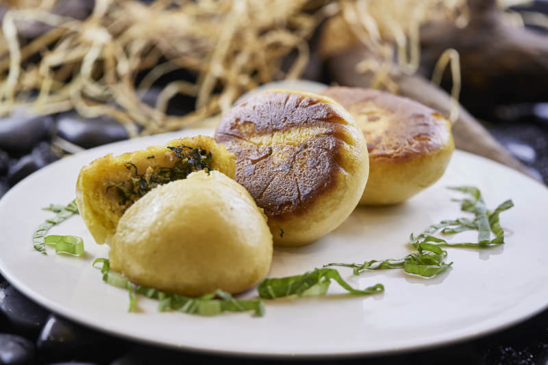 香烤菜团子图片