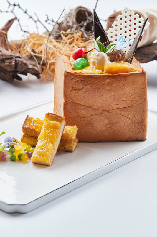 西餐中做的甜品美食面包的诱惑图片