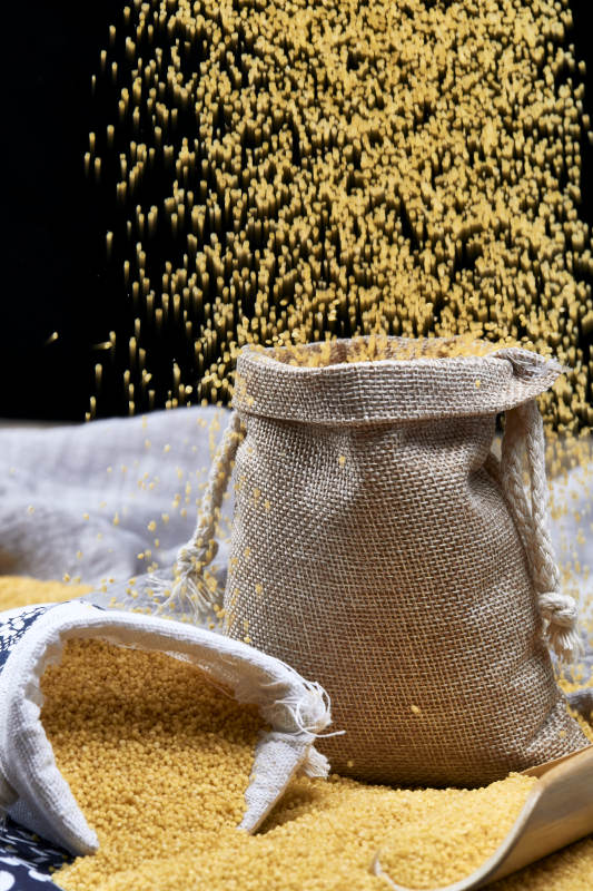 质量上乘的金黄小米粟米图片