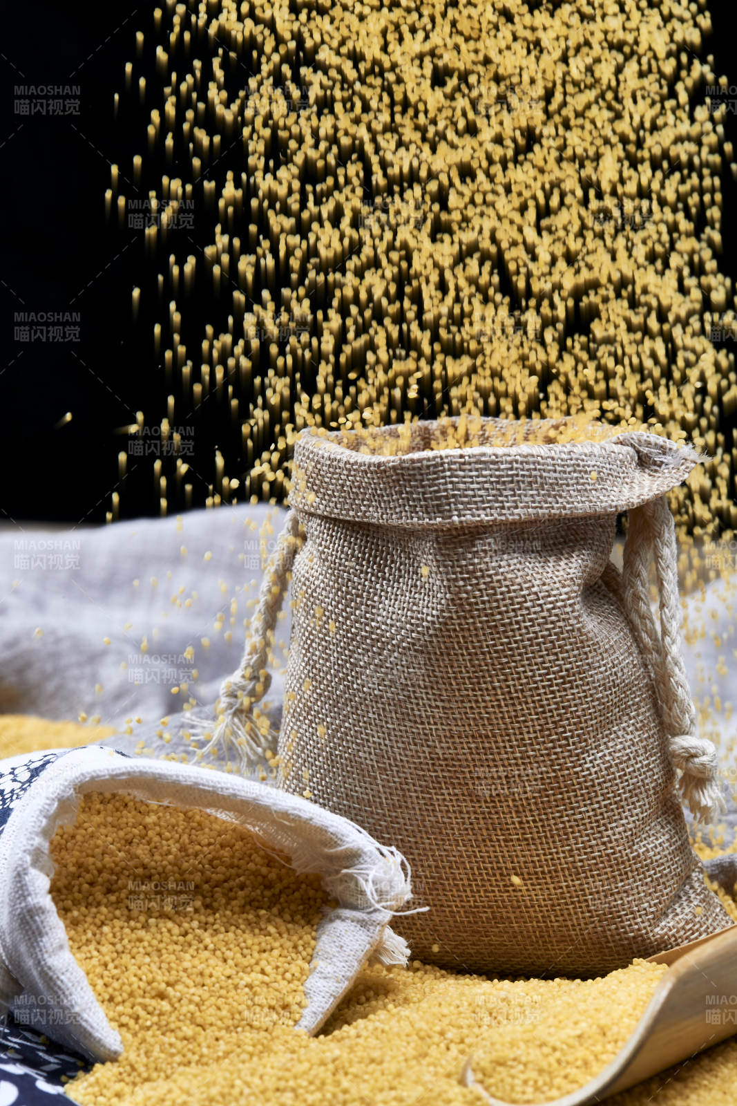 质量上乘的金黄小米粟米图片