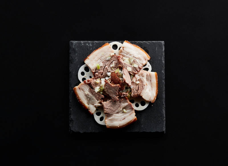 柴沟堡熏肉烟熏五花肉图片