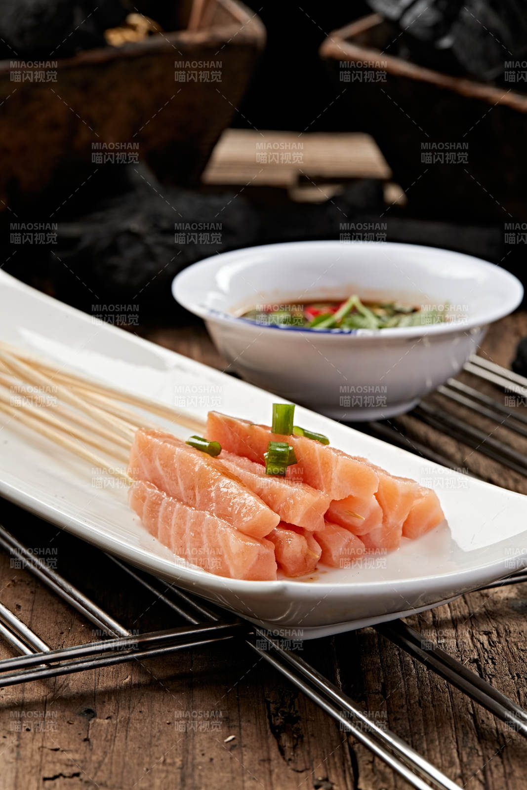 成都串串刺身三文鱼图片