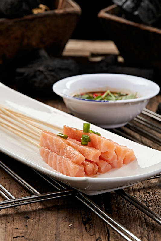 成都串串刺身三文鱼图片