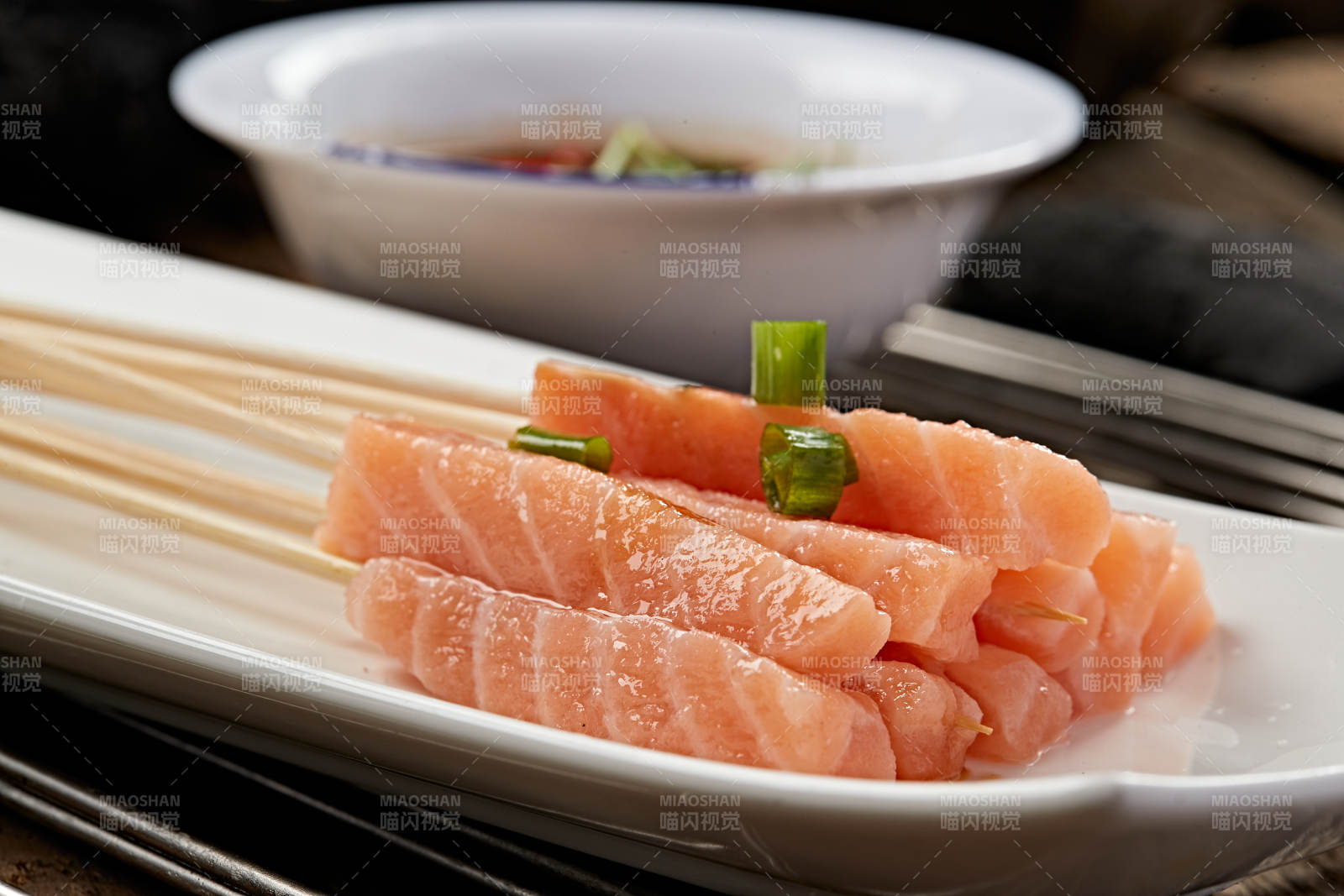 成都串串刺身三文鱼图片