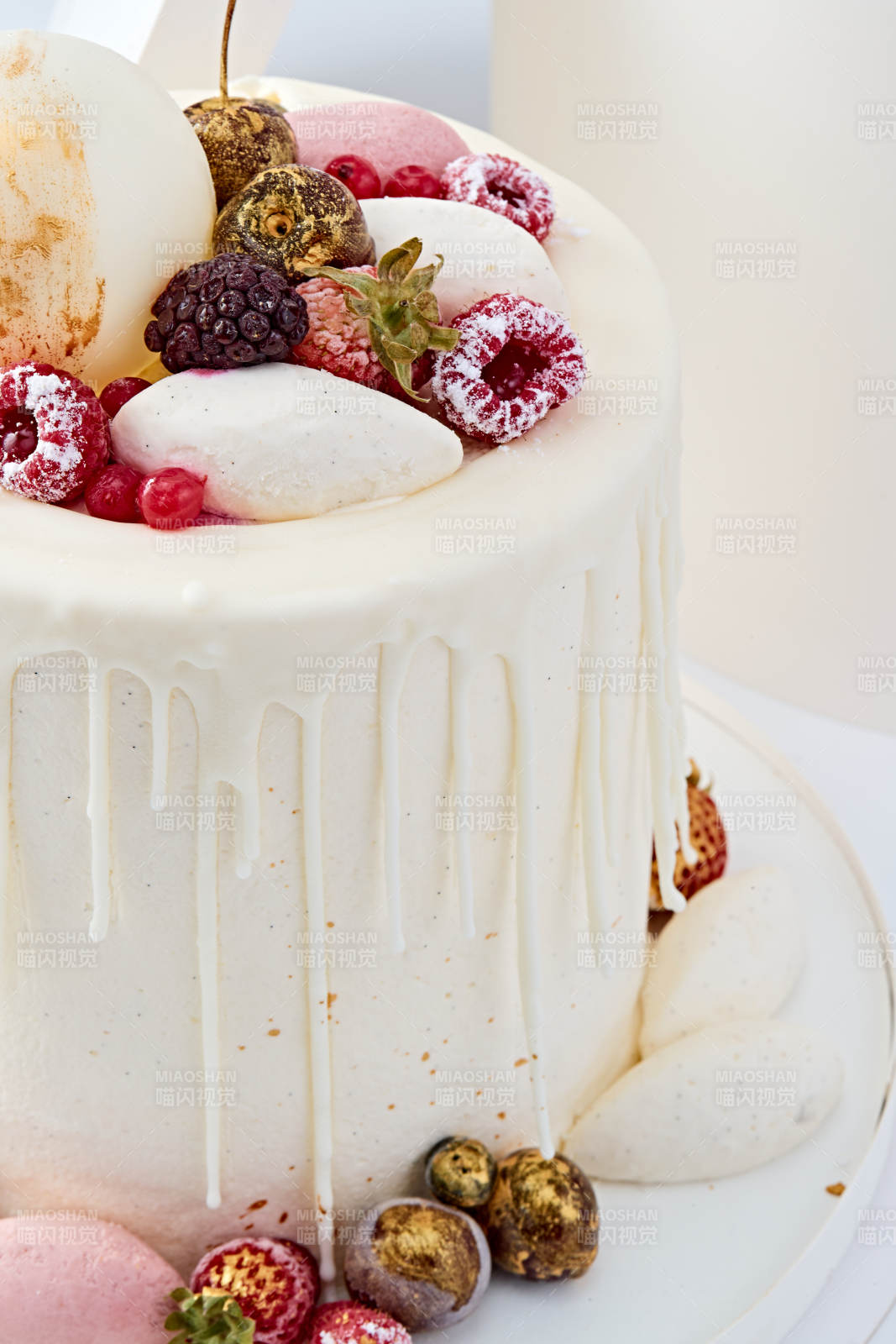 鲜果法式高级奶油慕斯生日婚礼蛋糕图片