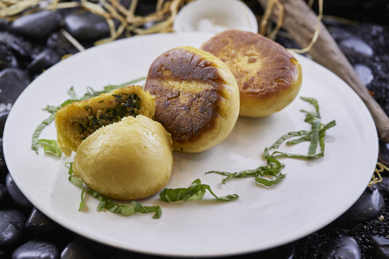 香烤菜团子图片