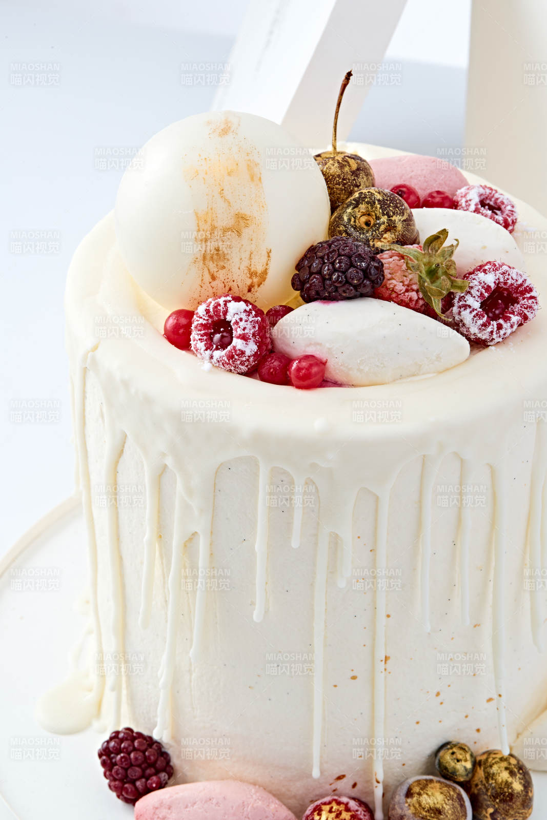 鲜果法式高级奶油慕斯生日婚礼蛋糕图片