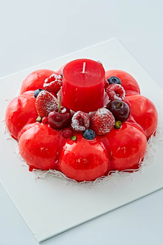 鲜果斯特芬妮法式荔枝味鲜奶蛋糕图片