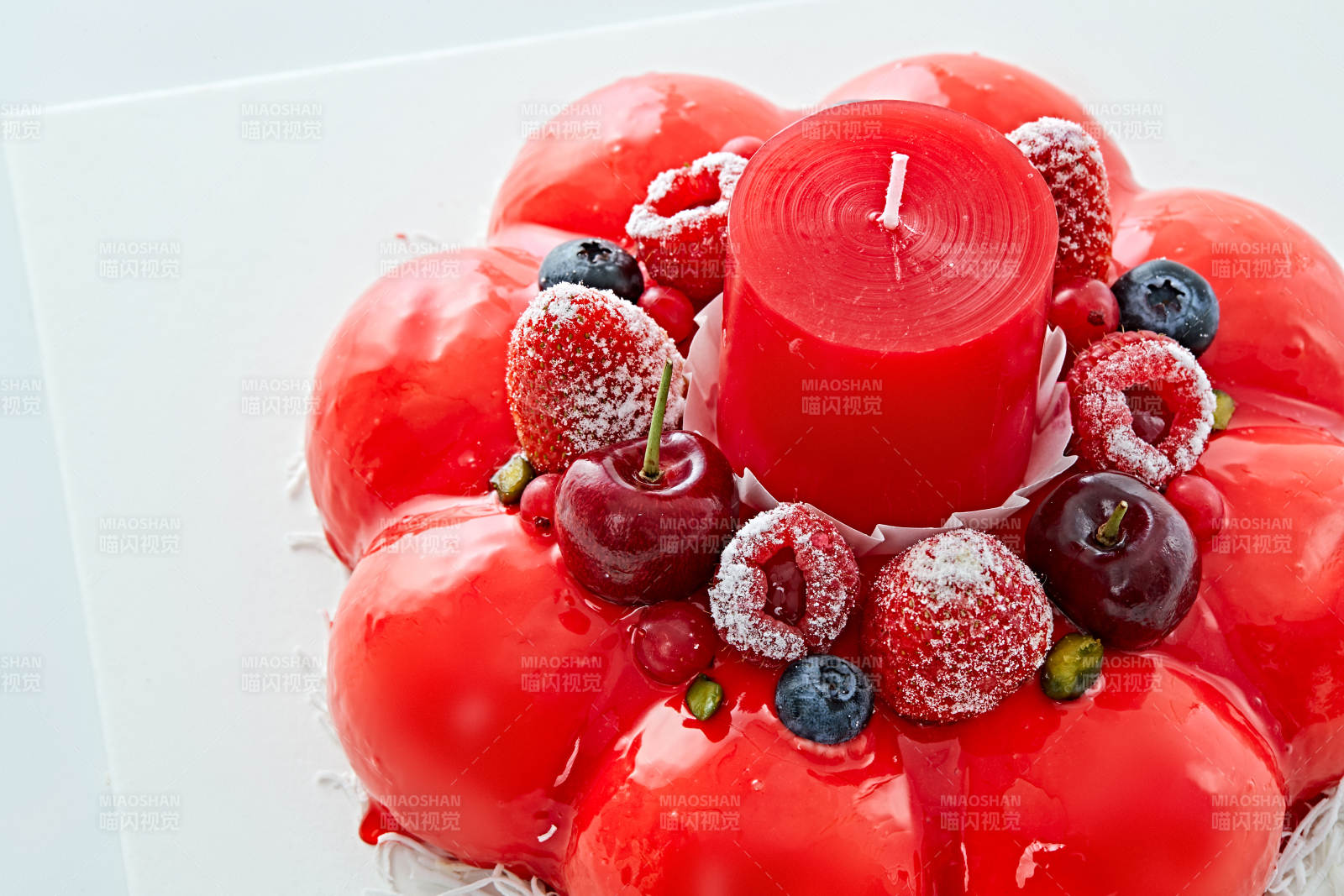 鲜果斯特芬妮法式荔枝味鲜奶蛋糕图片