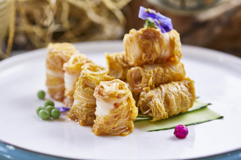 芥香娃娃菜卷图片