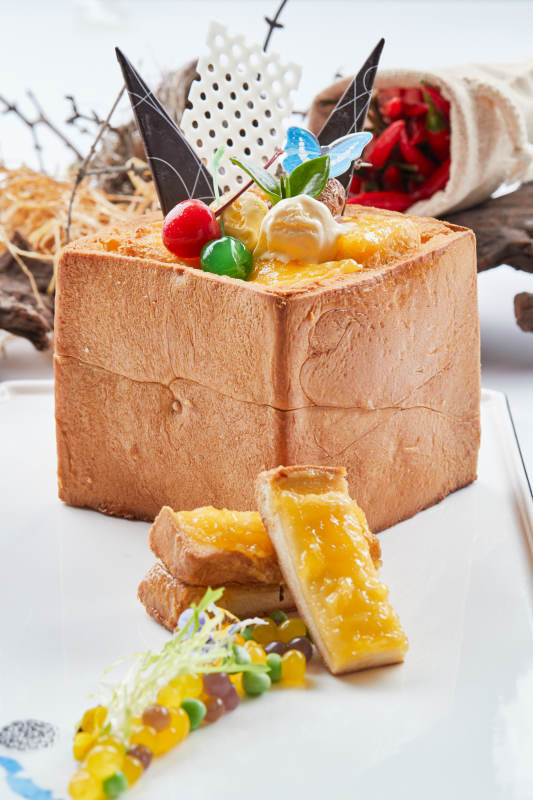 西餐中做的甜品美食面包的诱惑图片