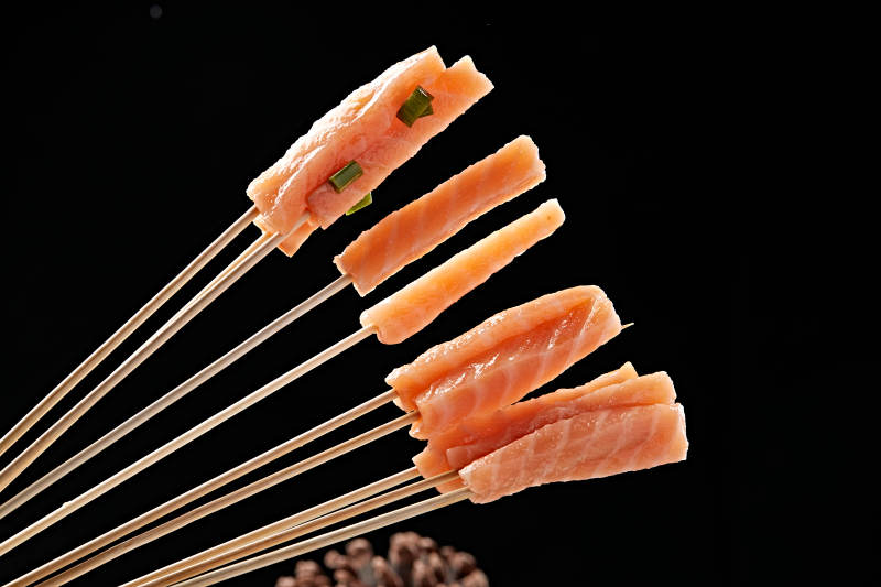 成都串串刺身三文鱼图片