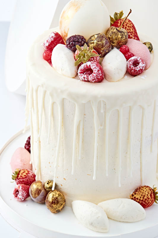 鲜果法式高级奶油慕斯生日婚礼蛋糕图片