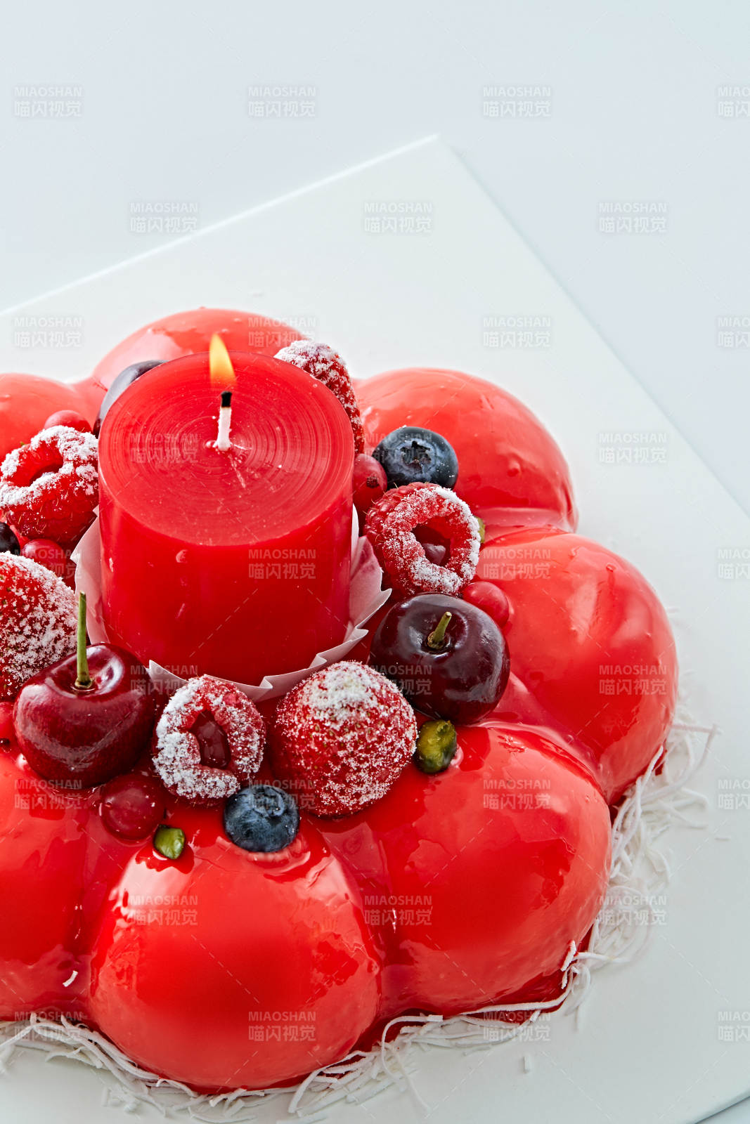 鲜果斯特芬妮法式荔枝味鲜奶蛋糕图片