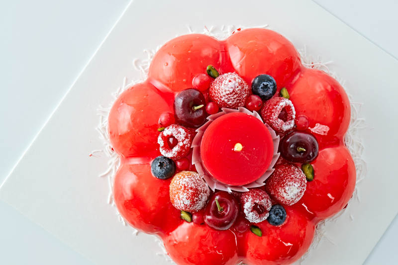 鲜果斯特芬妮法式荔枝味鲜奶蛋糕图片