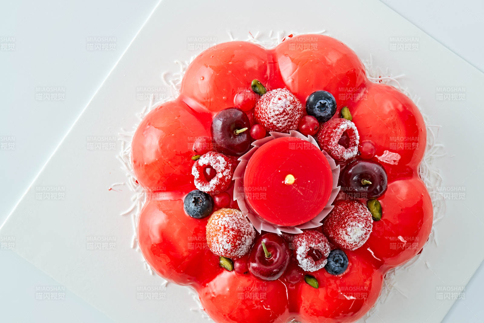 鲜果斯特芬妮法式荔枝味鲜奶蛋糕图片