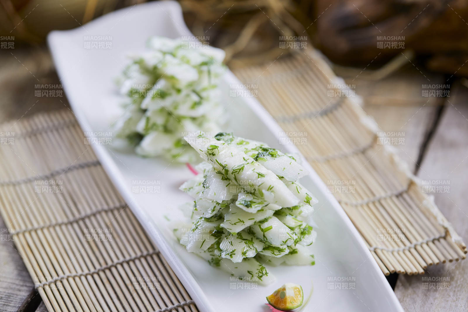 精美凉菜茴香山药图片