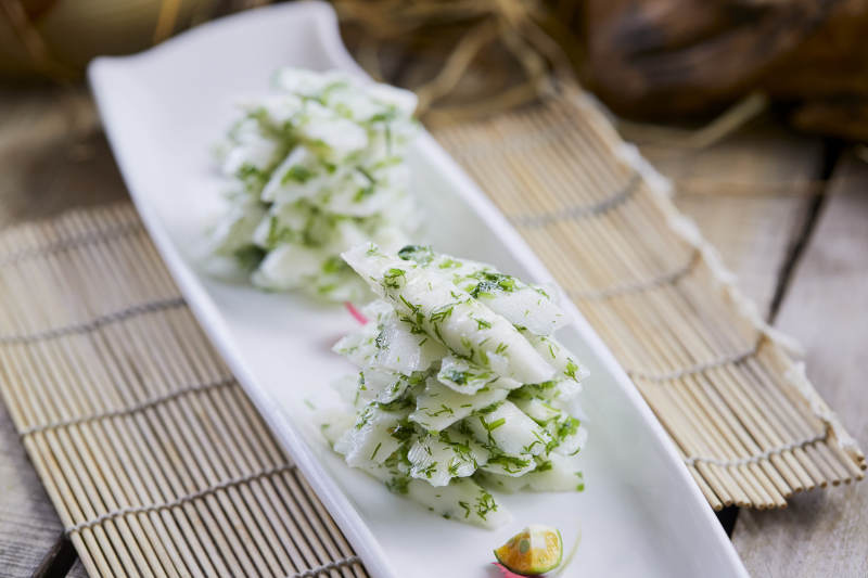 精美凉菜茴香山药图片