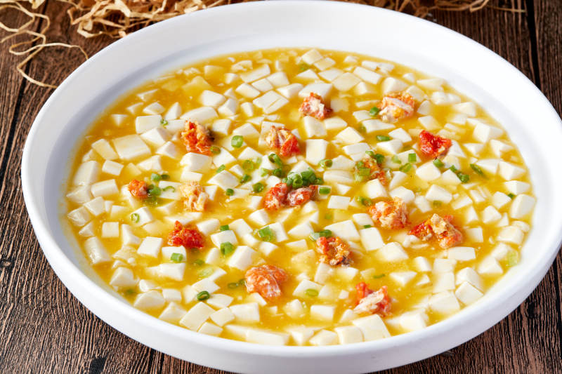 浓汤蟹黄焗豆腐图片