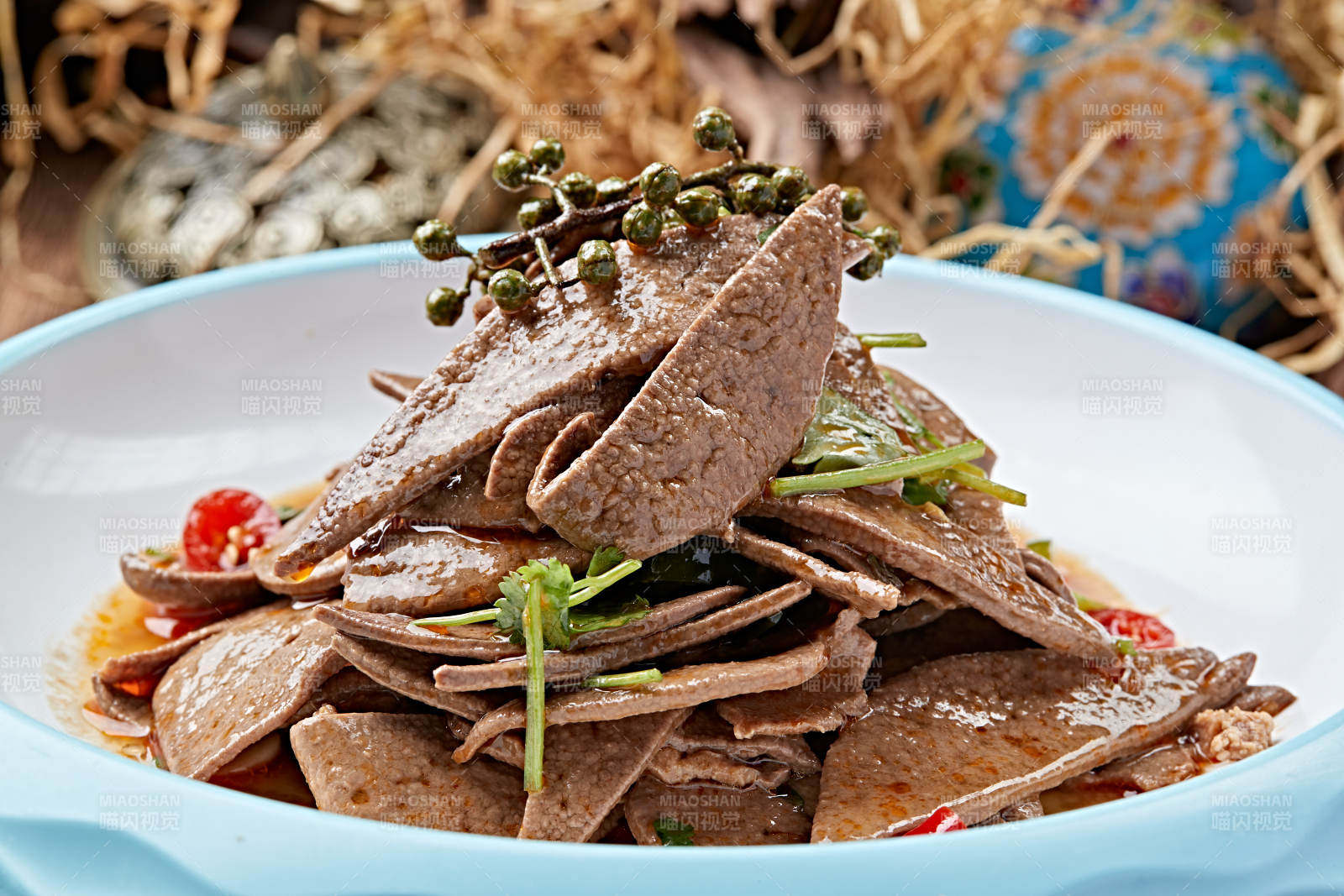 椒麻湘味熘肝尖图片