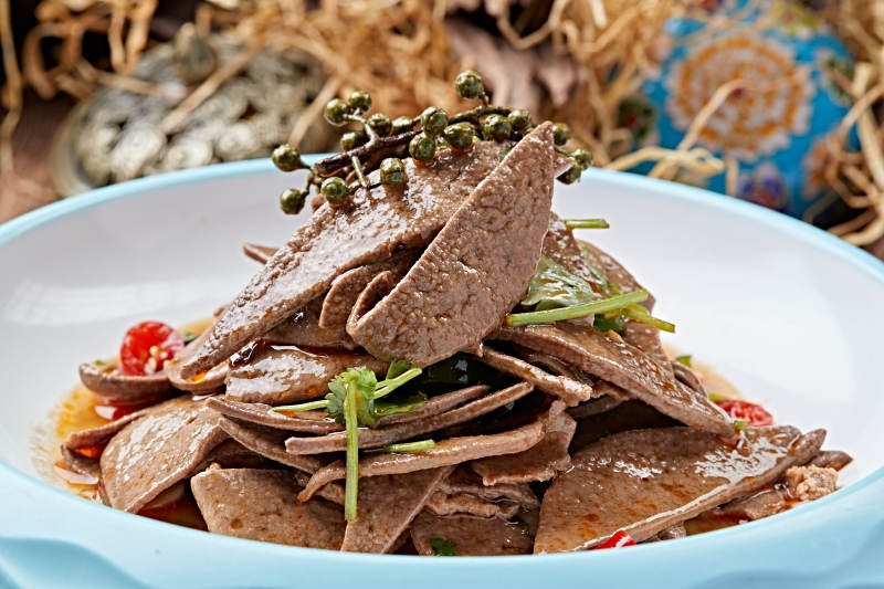 椒麻湘味熘肝尖图片