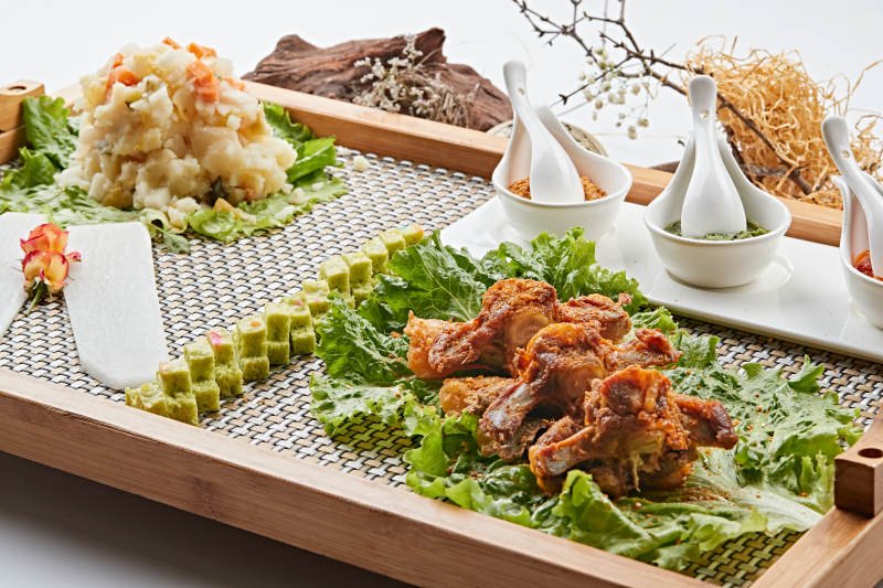 油炸羊脊骨图片