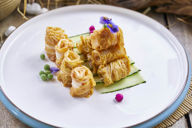 芥香娃娃菜卷图片