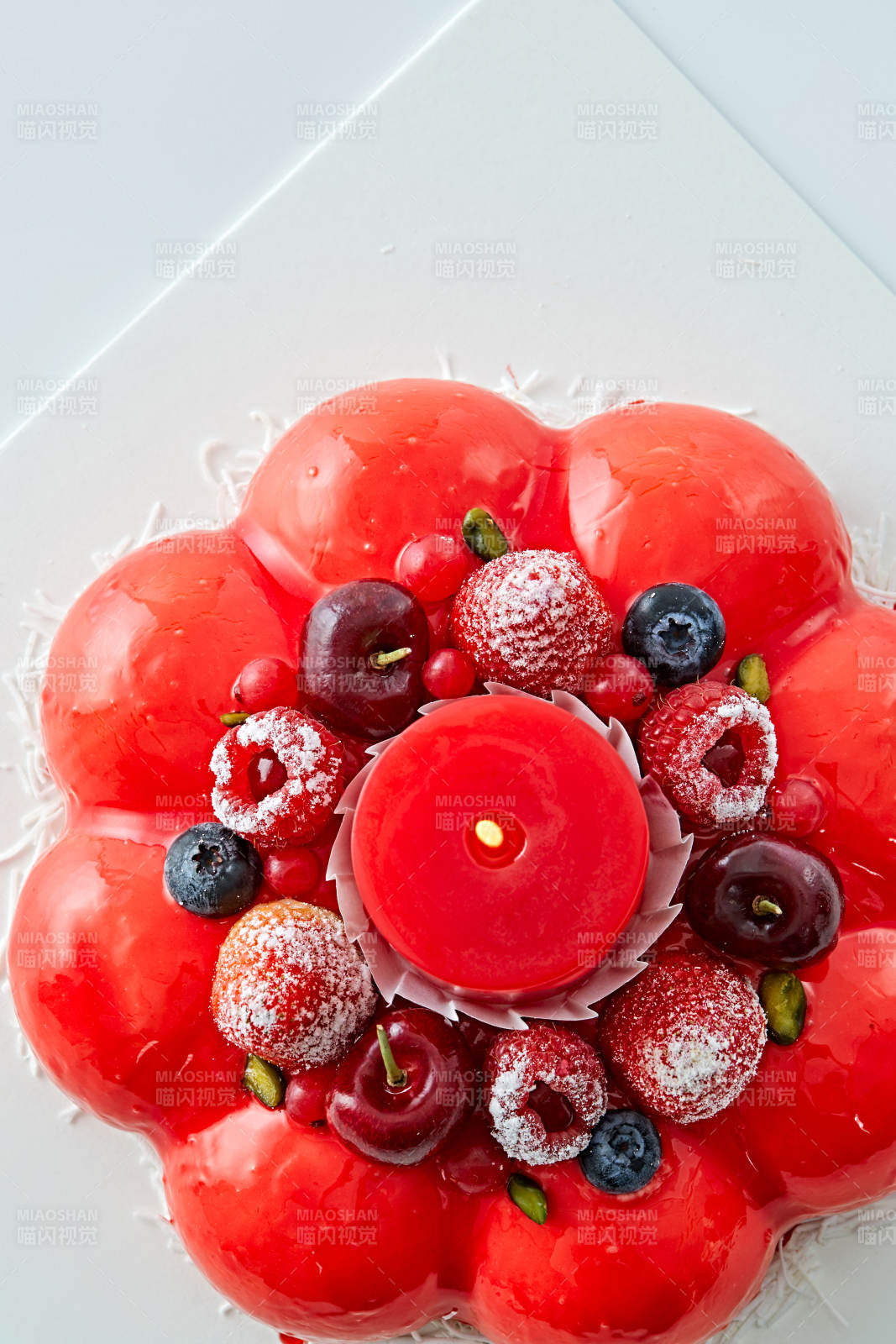 鲜果斯特芬妮法式荔枝味鲜奶蛋糕图片